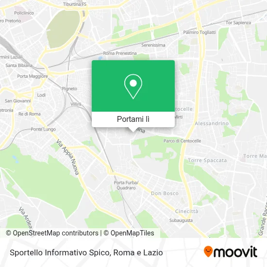 Mappa Sportello Informativo Spico