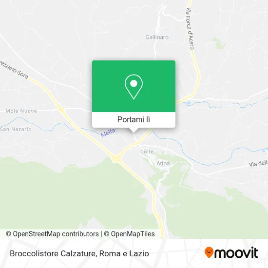 Mappa Broccolistore Calzature