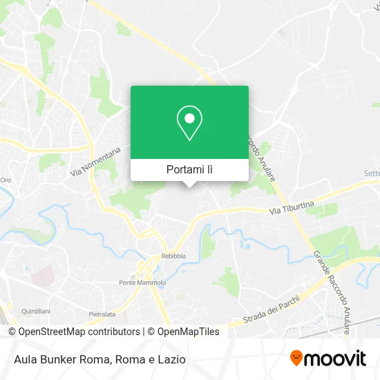 Mappa Aula Bunker Roma