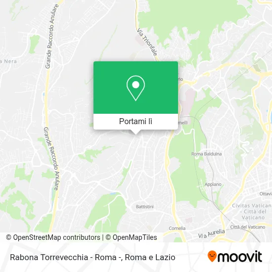 Mappa Rabona Torrevecchia - Roma -