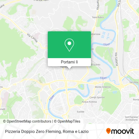 Mappa Pizzeria Doppio Zero Fleming