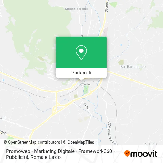 Mappa Promoweb - Marketing Digitale - Framework360 - Pubblicitá