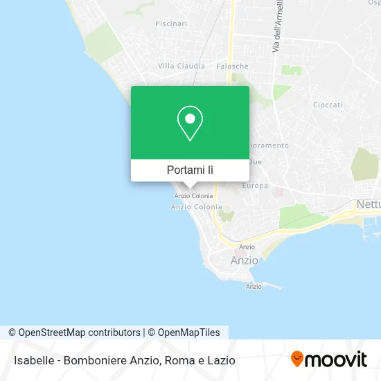 Mappa Isabelle - Bomboniere Anzio