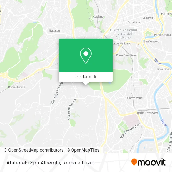 Mappa Atahotels Spa Alberghi