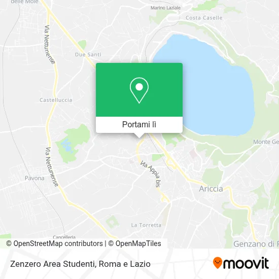 Mappa Zenzero Area Studenti