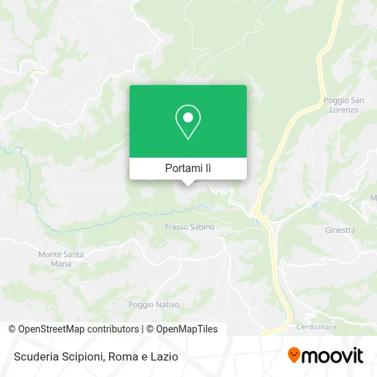 Mappa Scuderia Scipioni