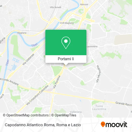 Mappa Capodanno Atlantico Roma