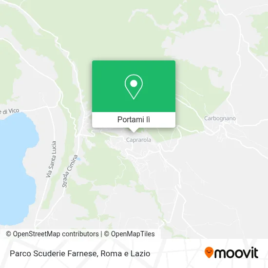 Mappa Parco Scuderie Farnese