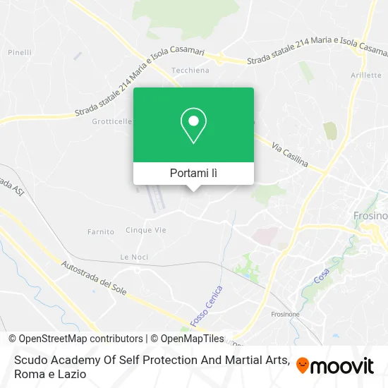 Mappa Scudo Academy Of Self Protection And Martial Arts