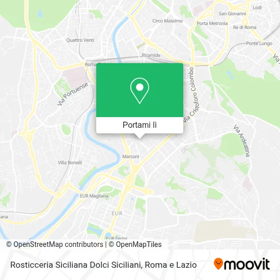 Mappa Rosticceria Siciliana Dolci Siciliani