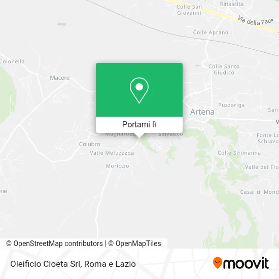 Mappa Oleificio Cioeta Srl