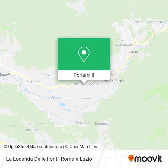 Mappa La Locanda Delle Fonti