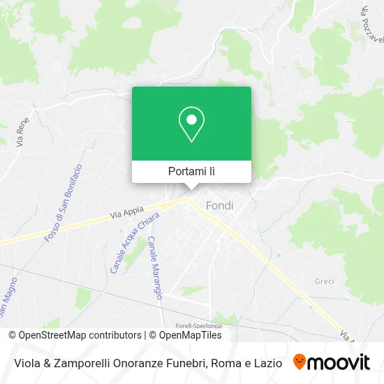 Mappa Viola & Zamporelli Onoranze Funebri