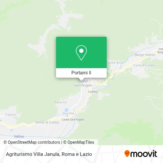 Mappa Agriturismo Villa Janula