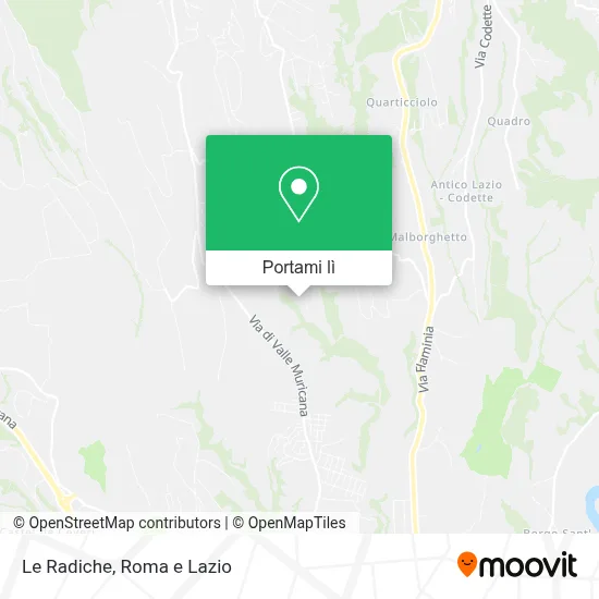 Mappa Le Radiche