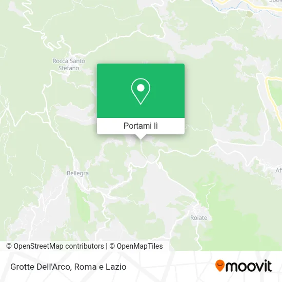 Mappa Grotte Dell'Arco