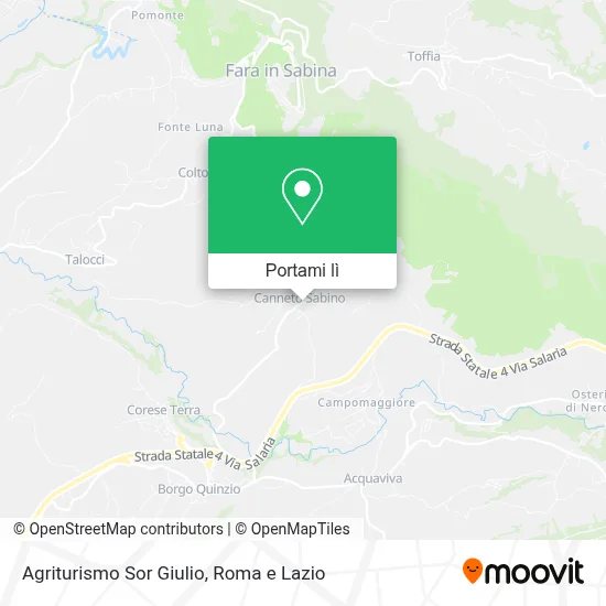 Mappa Agriturismo Sor Giulio