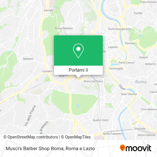 Mappa Musci's Barber Shop Roma