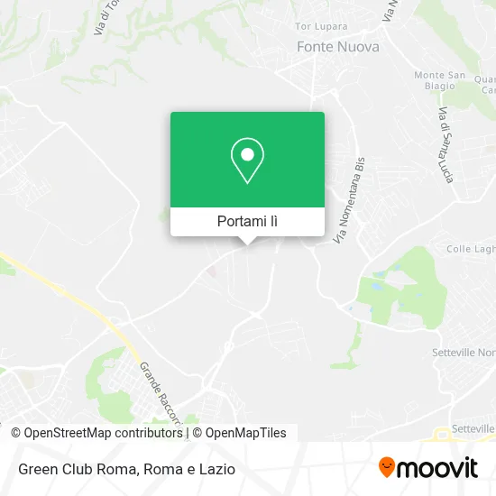 Mappa Green Club Roma