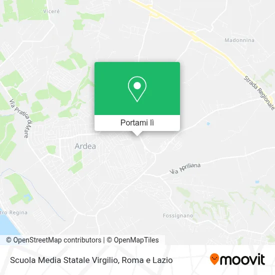 Mappa Scuola Media Statale Virgilio