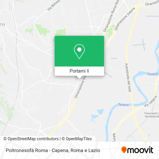 Mappa Poltronesofà Roma - Capena