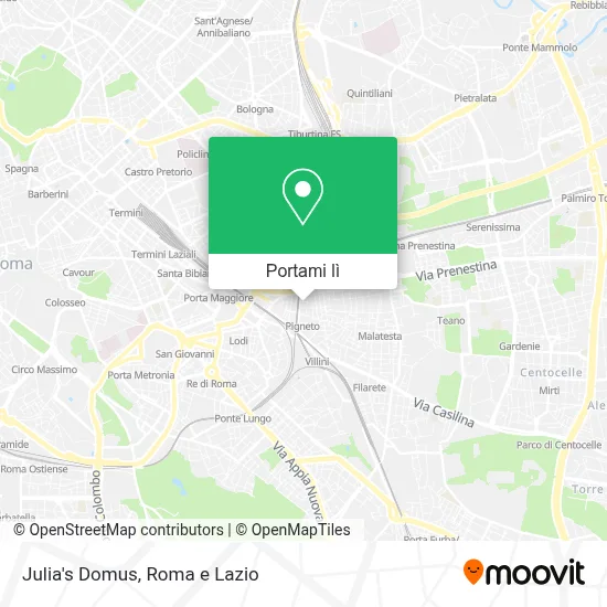 Mappa Julia's Domus