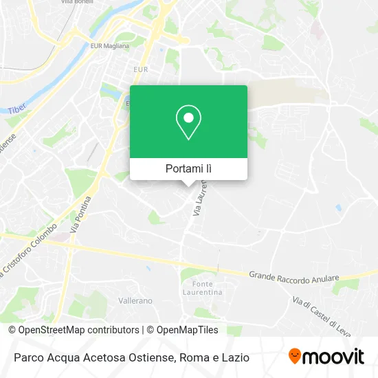 Mappa Parco Acqua Acetosa Ostiense