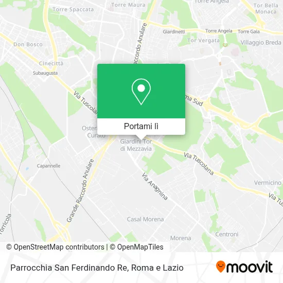 Mappa Parrocchia San Ferdinando Re