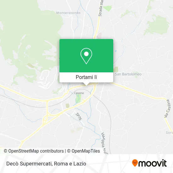 Mappa Decò Supermercati