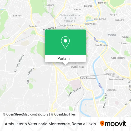 Mappa Ambulatorio Veterinario Monteverde