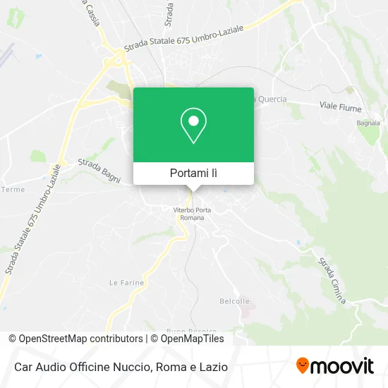 Mappa Car Audio Officine Nuccio
