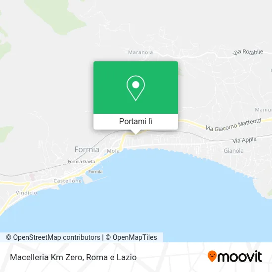 Mappa Macelleria Km Zero