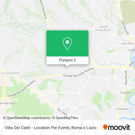Mappa Villa Dei Cedri - Location Per Eventi