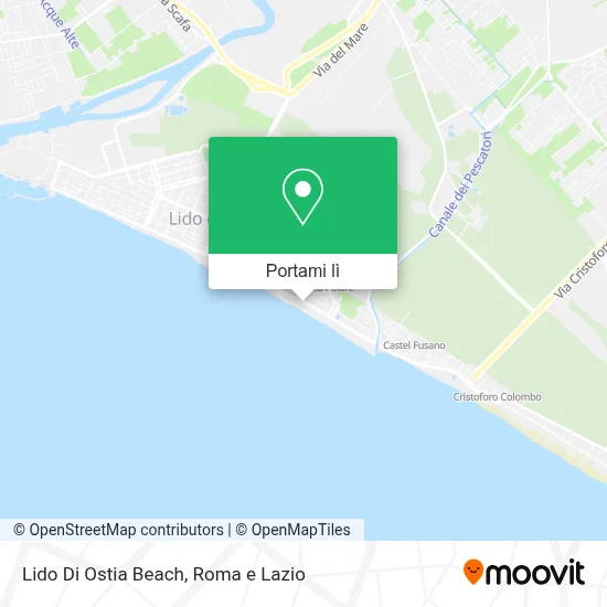 Mappa Lido Di Ostia Beach