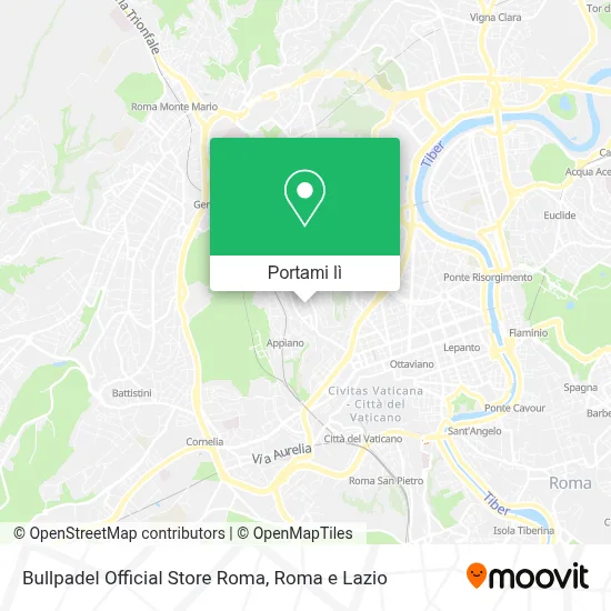 Mappa Bullpadel Official Store Roma