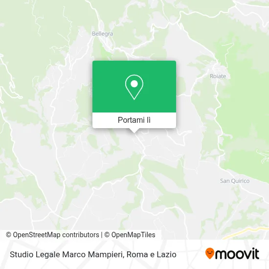 Mappa Studio Legale Marco Mampieri
