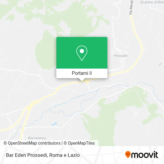 Mappa Bar Eden Prossedi