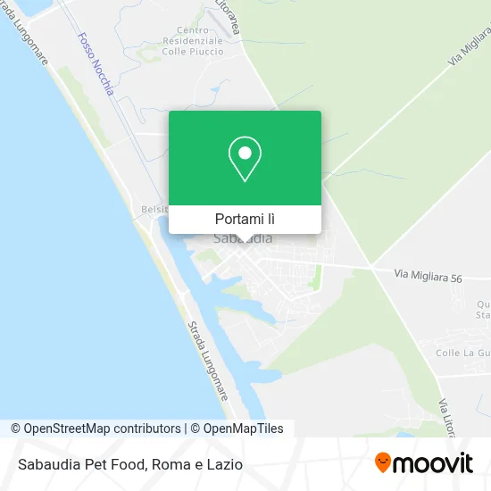 Mappa Sabaudia Pet Food