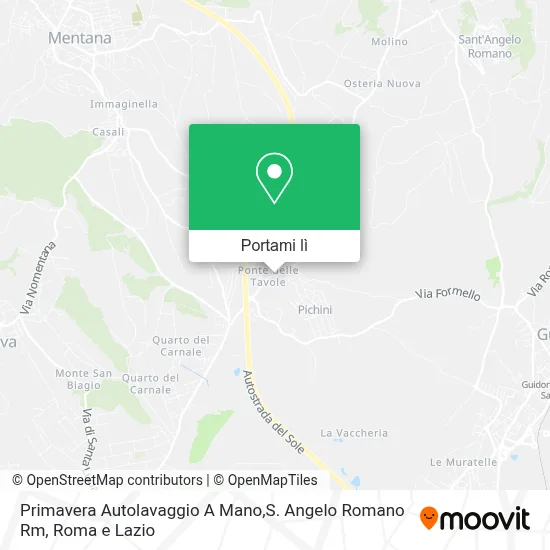 Mappa Primavera Autolavaggio A Mano,S. Angelo Romano Rm