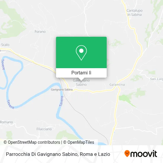 Mappa Parrocchia Di Gavignano Sabino