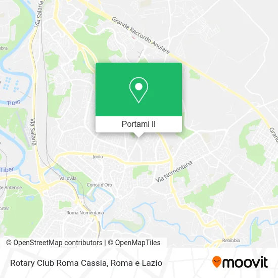 Mappa Rotary Club Roma Cassia