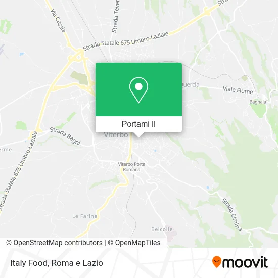 Mappa Italy Food