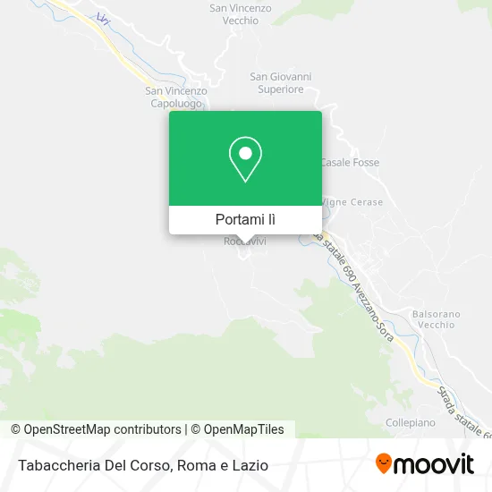 Mappa Tabaccheria Del Corso