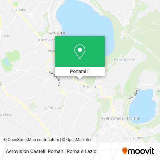 Mappa Aerovision Castelli Romani