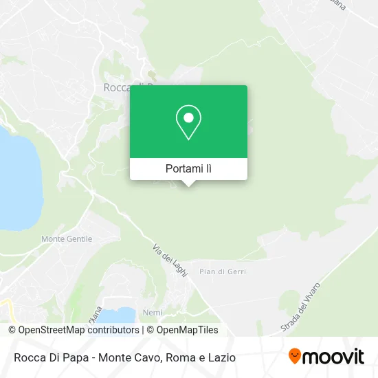 Mappa Rocca Di Papa - Monte Cavo