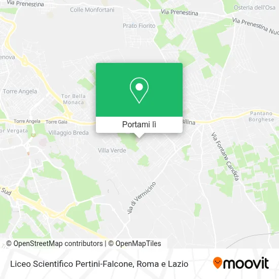 Mappa Liceo Scientifico Pertini-Falcone