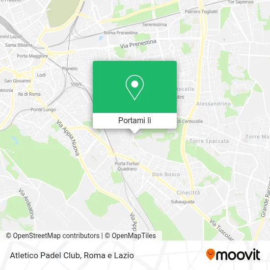 Mappa Atletico Padel Club