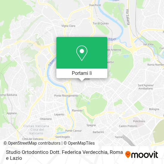 Mappa Studio Ortodontico Dott. Federica Verdecchia