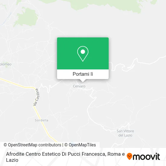 Mappa Afrodite Centro Estetico Di Pucci Francesca