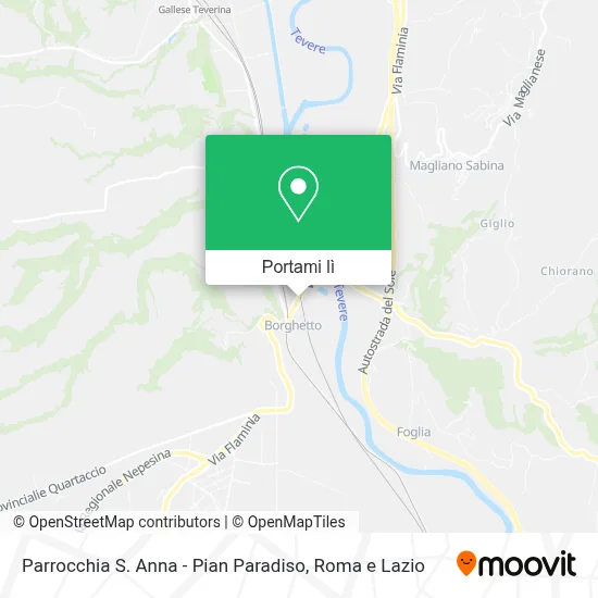 Mappa Parrocchia S. Anna - Pian Paradiso